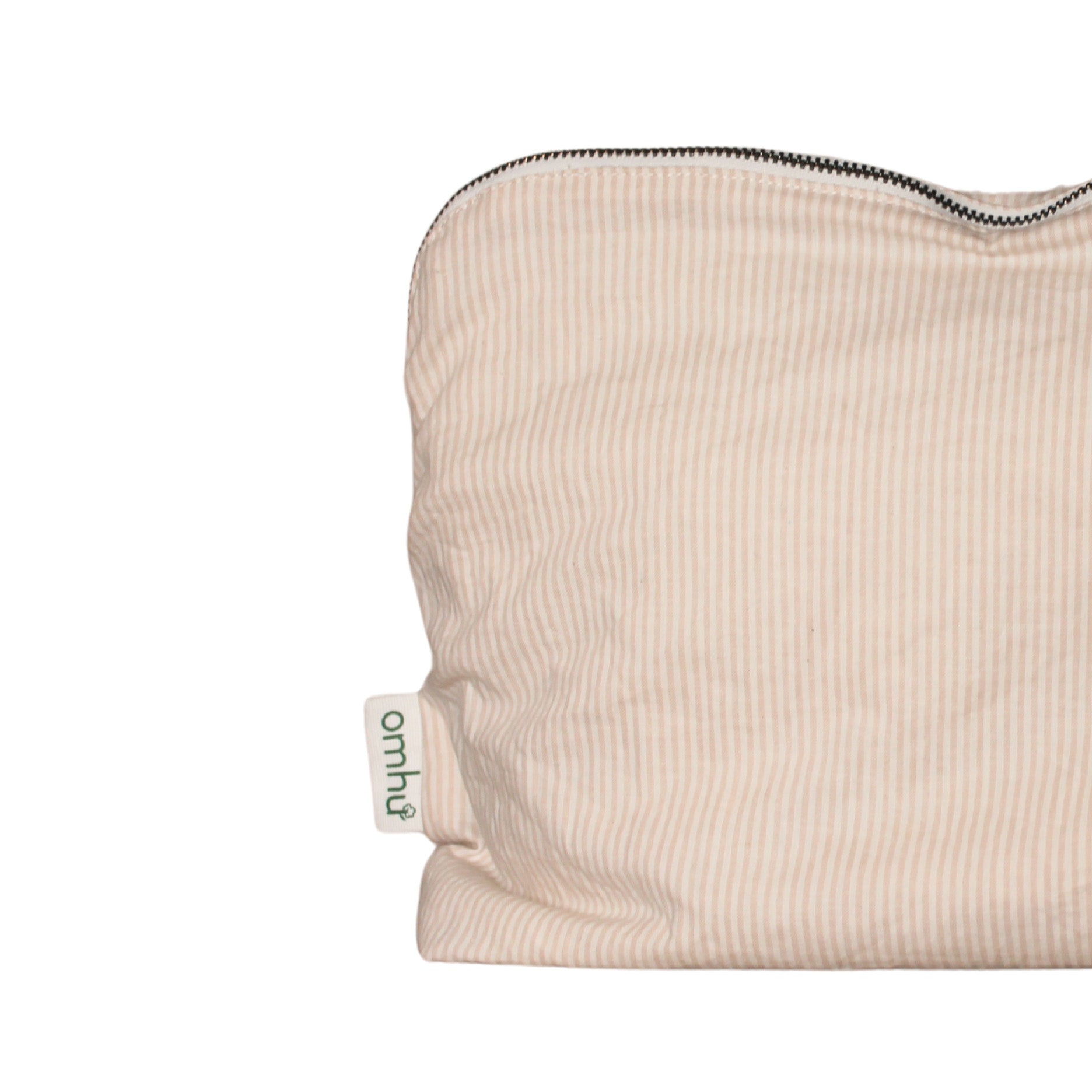 Kulturtasche 34x24 cm Mini-Streifen Sand